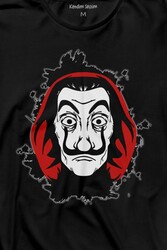 La Casa De Papel Dali Mask Maskesi Uzun Kollu Tişört Baskılı T-Shirt - Thumbnail