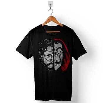 La Casa De Papel Dali Maske Mask Baskılı Tişört Unisex T-Shirt