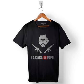 La Casa De Papel Lacasa Logo Baskılı Tişört Unisex T-Shirt