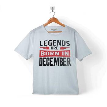 LEGENDS ARE BORN IN DECEMBER DOĞUM GÜNÜ HEDİYE ÇOCUK TİŞÖRT