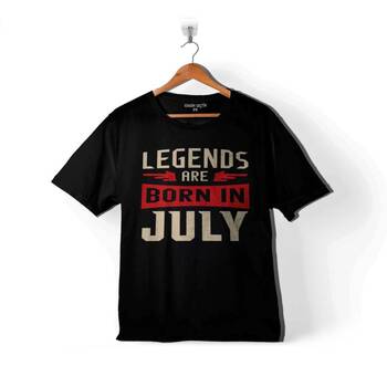 LEGENDS ARE BORN IN JULY DOĞUM GÜNÜ HEDİYE ÇOCUK TİŞÖRT