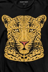 Leopard Face Çıta Lepoar Yüzü Lion Head Uzun Kollu Tişört Baskılı T-Shirt - Thumbnail