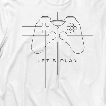 Lets Play Oyun Konsolu Gamıng Play Statıon Uzun Kollu Tişört Baskılı T-Shirt