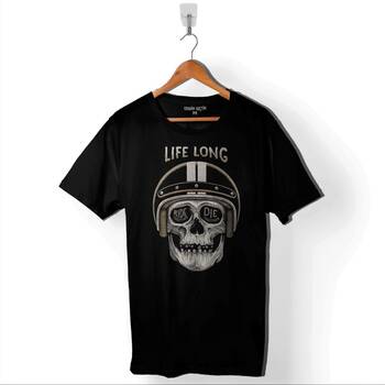 Life Long Togother Ride or Dıe Ölüm Yarışı Baskılı Tişört Unisex T-Shirt