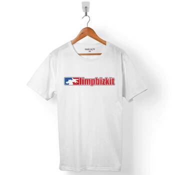 Beyaz Limp Bizkit Limpbizkit Logo Sembol Rock Rap NuMetal Unisex Tişört T01B2421