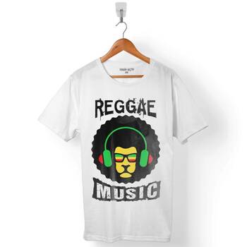 LION RAGGAE MUSIC BOB MARLEY ERKEK TİŞÖRT