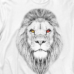 Long Sleeve T-shirt Aslan Kafa Lion Head Uzun Kollu Tişört Baskılı T-Shirt - Thumbnail