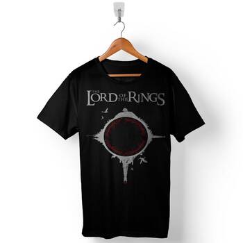 Lotr Lord Of The Rings Circle Yüzüklerin Efendisi Logo Baskılı Tişört Unisex T-Shirt