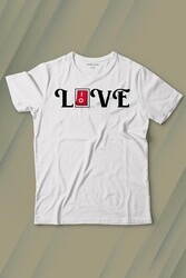 Love Live Tipografi Anahatar Baskılı Tişört Çocuk T-shirt - Thumbnail