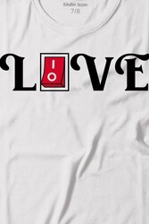 Love Live Tipografi Anahatar Baskılı Tişört Çocuk T-shirt - Thumbnail