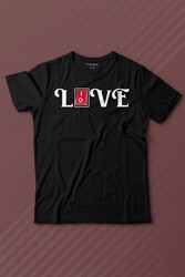 Love Live Tipografi Anahatar Baskılı Tişört Çocuk T-shirt - Thumbnail