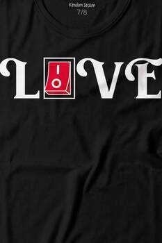 Love Live Tipografi Anahatar Baskılı Tişört Çocuk T-shirt