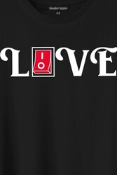 Love Live Tipografi Anahatar Baskılı Tişört Unisex T-Shirt - Thumbnail