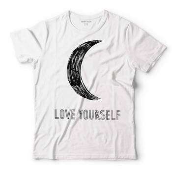 LOVE YOURSELF KENDİN SEV YARIM AY ÇOCUK TİŞÖRT