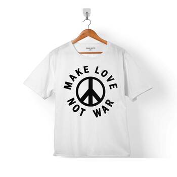 MAKE LOVE NOT WAR SAVAŞA HAYIR BARIŞ 2 ÇOCUK TİŞÖRT