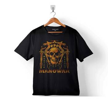 MANOWAR THE LORD OF STEEL SKULL ÇOCUK TİŞÖRT