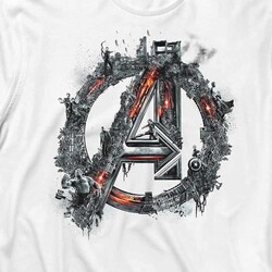 Marvels Avengers Flowers Uzun Kollu Tişört Baskılı T-Shirt - Thumbnail