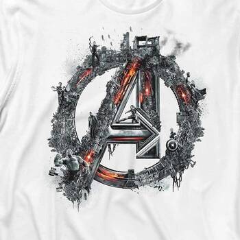 Marvels Avengers Flowers Uzun Kollu Tişört Baskılı T-Shirt