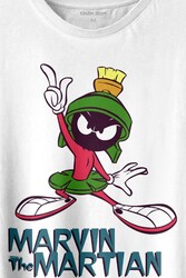 Marvin The Martian Marslı Marvin Çizgi Film Baskılı Tişört Unisex T-shirt - Thumbnail