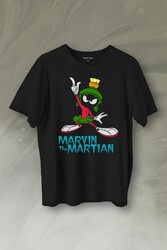 Marvin The Martian Marslı Marvin Çizgi Film Baskılı Tişört Unisex T-Shirt - Thumbnail