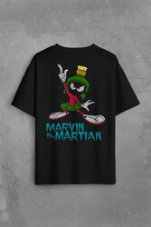 Marvin The Martian Marslı Marvin Çizgi Film Sırt Ön Baskılı Oversize Tişört Unisex T-Shirt - Thumbnail