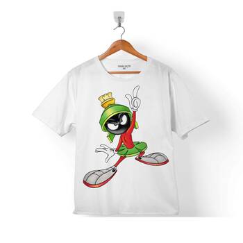 MARVIN THE MARTIAN MARSLI MARVİN LOGO 2 ÇOCUK TİŞÖRT