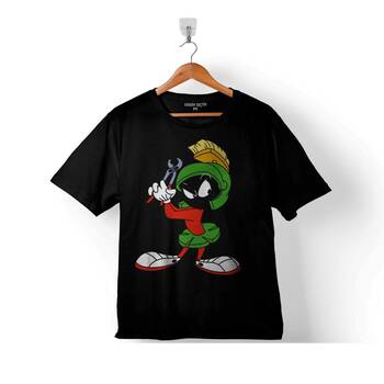 MARVIN THE MARTIAN MARSLI MARVİN LOGO ÇOCUK TİŞÖRT