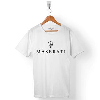 MASERATI LOGO BLACK ERKEK TİŞÖRT