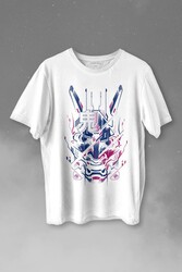 Mask Hannya Demon Japonca Japanese Maske Oni Baskılı Tişört Unisex T-shirt - Thumbnail