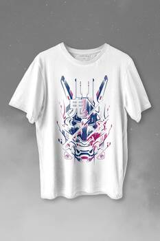 Mask Hannya Demon Japonca Japanese Maske Oni Baskılı Tişört Unisex T-shirt