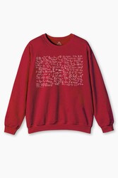 Matematik Geometri E=Mc2 Problem Denklem Bilim Fizik Baskılı Sweatshirt - Thumbnail