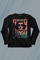 Mathilda Leon Sevginin Gücü Leon The Professional Film Uzun Kollu Tişört Baskılı T-Shirt - Thumbnail