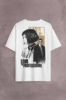 Mathilda Leon The Professional Sevginin Gücü Sırt Ön Baskılı Oversize Tişört Unisex T-Shirt