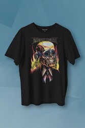 Megadeth Skull Rengareng Lamb Of God Baskılı Tişört Unisex T-shirt - Thumbnail