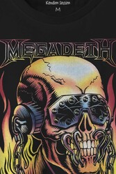 Megadeth Skull Rengareng Lamb Of God Baskılı Tişört Unisex T-shirt - Thumbnail