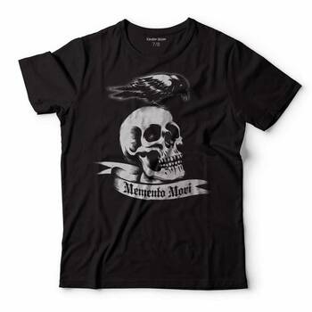 MEMENTO MORI SKULL CROW SKELETON KURU KAFA ÇOCUK TİŞÖRT