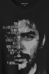 Metal Poster Ernosto Che Guevara Hafl Face Yarım Yüz Baskılı Tişört Unisex T-Shirt - Thumbnail