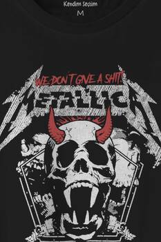 Metallica Baskılı Tişört Unisex T-shirt