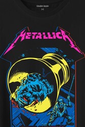 Metallica For Whom The Bell Tolls New Yeni Rock Metal Müzik Baskılı Tişört Unisex T-Shirt - Thumbnail