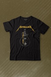 Metallica Iron Cross Gitar Baskılı Tişört Çocuk T-shirt - Thumbnail