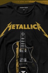 Metallica Iron Cross Gitar Uzun Kollu Tişört Baskılı T-Shirt - Thumbnail