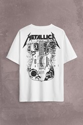 Metallica Kirk Ouija Board Guitar Rock Gitar Sırt Ön Baskılı Oversize Tişört Unisex T-Shirt - Thumbnail