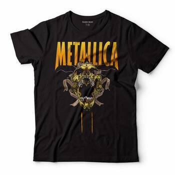 METALLICA KURU KAFA SKULL YILAN HEAVY METAL ÇOCUK TİŞÖRT