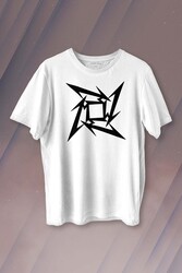 Metallica Logo Metal Baskılı Tişört Unisex T-shirt - Thumbnail