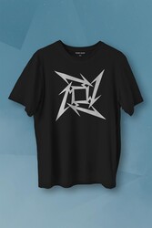 Metallica Logo Metal Baskılı Tişört Unisex T-shirt - Thumbnail