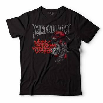 METALLICA MADLY IN ANGER WITH THE WORLD TOUR LOGO HEAVY METAL ROCK MUSIC ÇOCUK TİŞÖRT