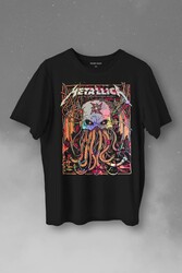 Metallica Music Poster Rock Metal Baskılı Tişört Unisex T-Shirt - Thumbnail