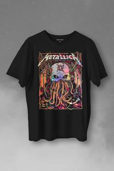 Metallica Music Poster Rock Metal Baskılı Tişört Unisex T-Shirt