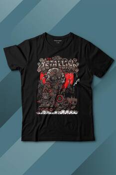 Metallica New Yeni 2K Rock Metal Music Kırk James Lars Robert Baskılı Tişört Çocuk T-shirt