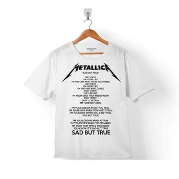 METALLICA SAD BUT TRUE DEPRESYON ŞİİRİ ÇOCUK TİŞÖRT